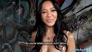 Public agent Asia Vargas is the perfectly formed natural looking model to screw