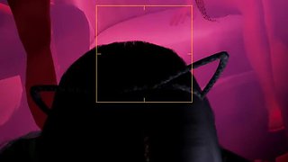 Beauty Lustful Chick at Club - 3D Animation