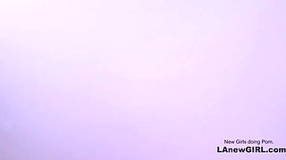 Cute Teen Stretching her Tight Cunt Teenage Auditions