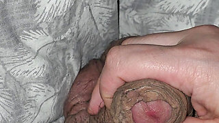 Step mom hand pulled out step son dick without shame and handjob