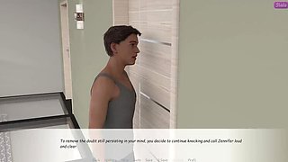 Stepbrother's Wife Jennifer Caught Masturbating in the Bathroom - Full HD Uncensored Scene