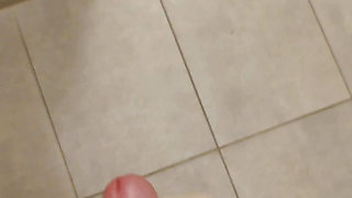 White Skinny Boy Risky Jerking in the Gyme Wc by Open Doors