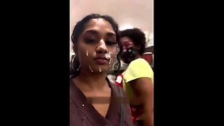 Real homemade amateur facial cumshot