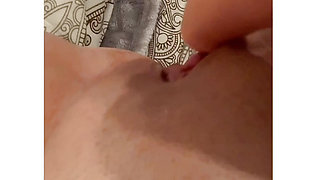 HORNY WHITE HOT MILF FUCK HERSELF WITH BIG DILDO -TIGHT PUSSY - ARABIAN SNOWWHITE