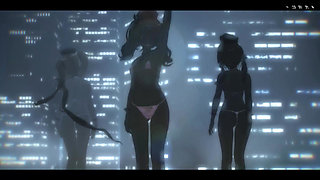 Eyeing the Tiger Murasame x Kashima x Prinz mmd r18 want to play hard