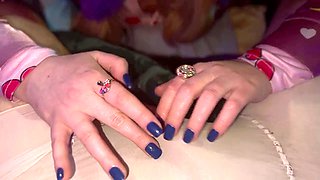 Step-sister Shawna Panofka plays a game and gets filled up in a creampie