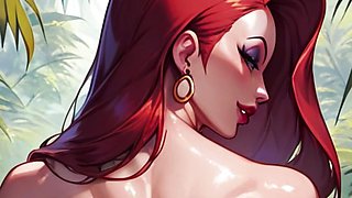 Jessica Rabbit Being Naughty And Guiding Her Handjob - HentaiJOI