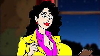 Fucked a Reporter's Slut in a Dirty Apartment, Porn Cartoon