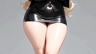 AI-Generated Busty Women in Lingerie & High Heels Ultra Realistic