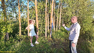 Small Teen Ass Gets Rough Stretched in the Sunset