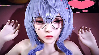 Beauty Lustful Young Girl - 3D Animation