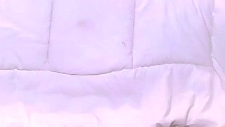 Cute amateur brunette naughty in solo jerking show on camera