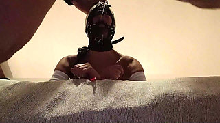 MILF Mouth-fucked with Ring Gag