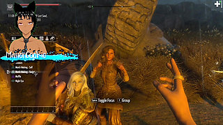 Skyrim B and L Mod - Doing Some Fucking Near a Camp and It Is Beautiful