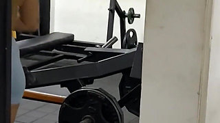 Private Workout with My Gym Trainer Gets Out of Control and We End up Fucking Over the Bench Press