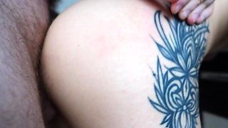 Filthy Step Sis Begs for a Swift Kitchen Cock Pounding