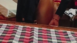 Desi Housewife Changing Panty in From of Her Lover
