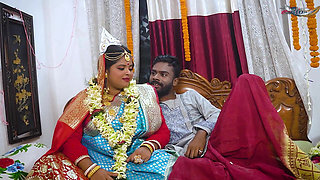 Desi Newly Married Husband Wife Hardcore Fuck at First Night