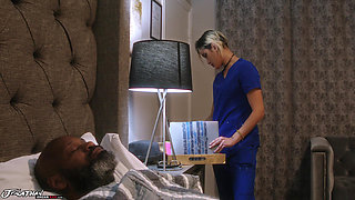 Horny Nurse Fucks Dirty Old Man