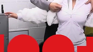 Spread Those Cheeks!! Mischievous Shoplifters Face Punishment with Anal Creampie