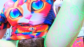 Hairy amateur solo toy fuck