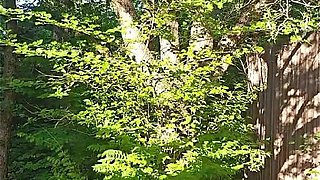 Teasing and Masturbating Out in the Woods