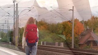 Michel Chloe Public Nude: Sweet Girl Flashing Puffy Nipples & Pussy Outdoor BDSM