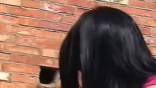 Cute Teen Lolly Flashing Her Small Tits and Pussy Outdoors