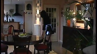 Papy Voyeur Doing a Young Redhead Maid in Stockings with a Friend