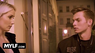Sharon white meets beefy boy on the streets and takes him home for a aggressive pound - mylf after dark