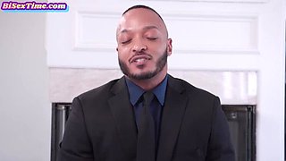 Busty Babes Suck Bisexual Dicks In Group Orgy Before Cum Facial