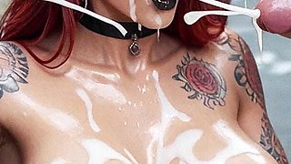Redhead Ravenna and Isaac Sex in Biker Party, Deep Throat Sucking Dick, Big Tits Curvy Woman, Creampie Anal Hard Sex