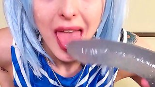 Jessy funny amateur teen brunette toying