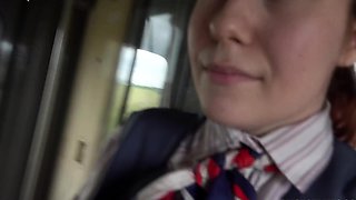 CzechStreets-Sex With a Conductor in the Toilet