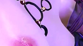 3D Big Boobs Asian Cosplay Slut Have a Hardcore Foot Job Sex