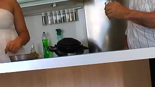 Old man fucks a young MILF who lets him touch her