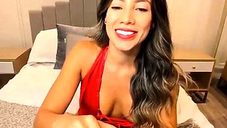 Big boob brunette masturbates on webcam