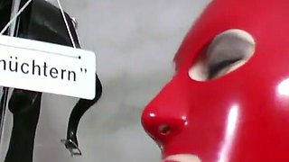 Red latex slut