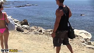 Watch college sex party by the sea