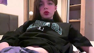 Kinky moist taco brunette anal toy play during masturbating