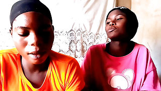 With my friend