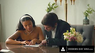 MODERN-DAY SINS - Groom FREE USES Hot Bride Gizelle Blanco In Front Of Their Witnesses: Porn