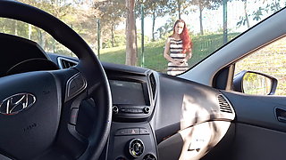 I risked asking for information with risky masturbation for naughty girl at the bus stop!