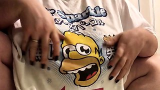 Great Big Boobs On Masturbating Redhead