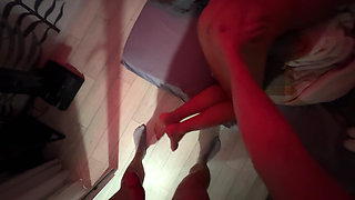While His Wife Was, My Stepdad Woke Me up and Fucked Me. Pyjamas. Deep Penetration