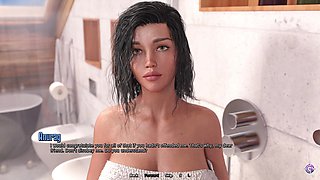 Horny Stepbro Accidently Walks Into His Busty Step Sister in the Shower - 3D Hentai Animated Porn - Life in Santa County