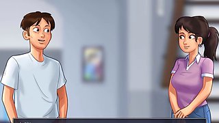 Sultry mom and sexy neighbor in steamy anime affair