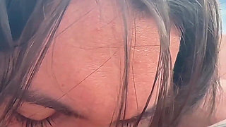 Man with Giant White Russian Cock Drinks My Dirty Smelly Pee and Fucks My Throat and Pussy!!