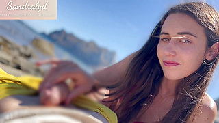 on the beach and you
