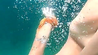 Snorkel Slut in Paradise - Underwater Flash & Naughty Tease